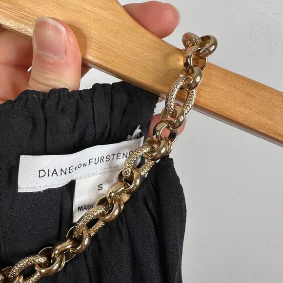 Diane Von Furstenberg Black Aubrey Two Halter - Picture 11 of 11